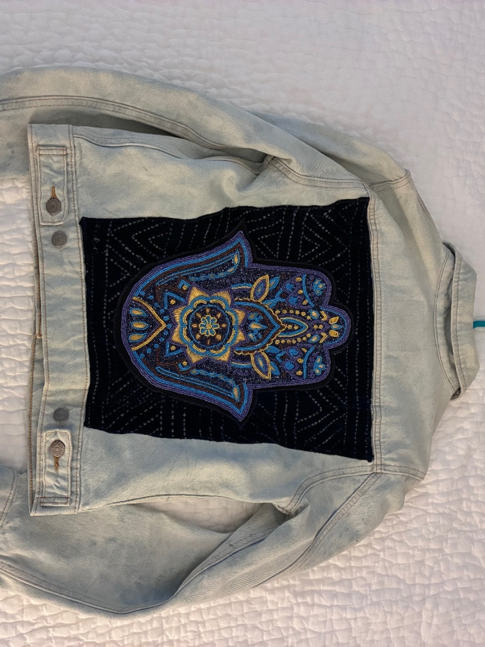 Denim Embroidered Jacket
